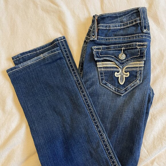 Rock Revival Tori Straight Leg Jeans Size 25 - Picture 1 of 8